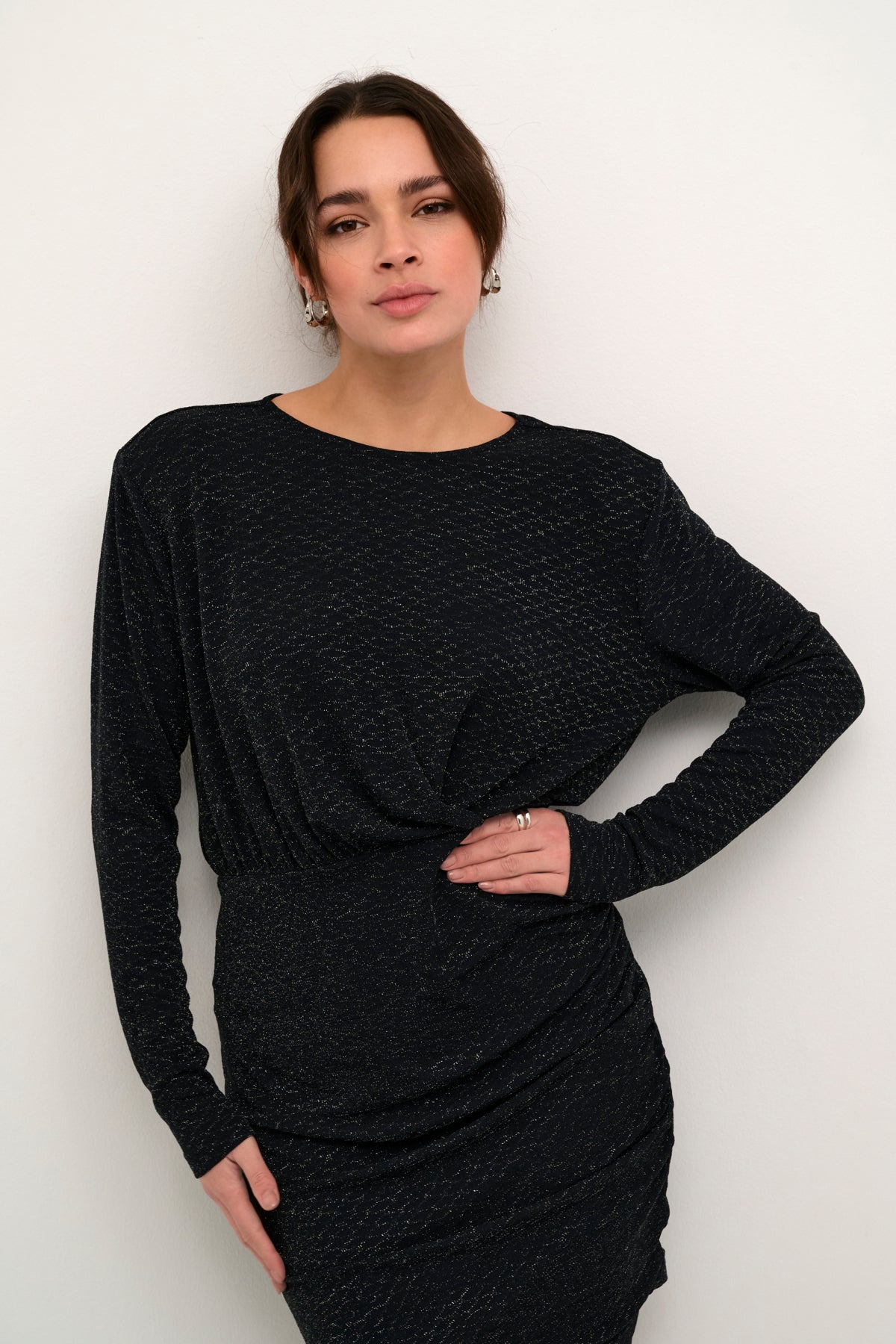 KAellie Jersey Dress - Black/Silver