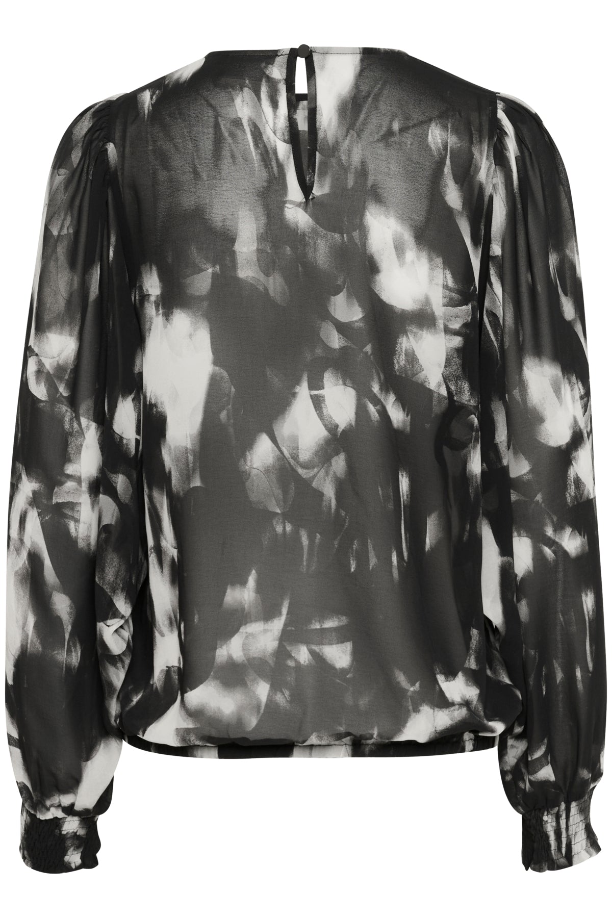 KAaska Blouse - Black/Grey Blurry