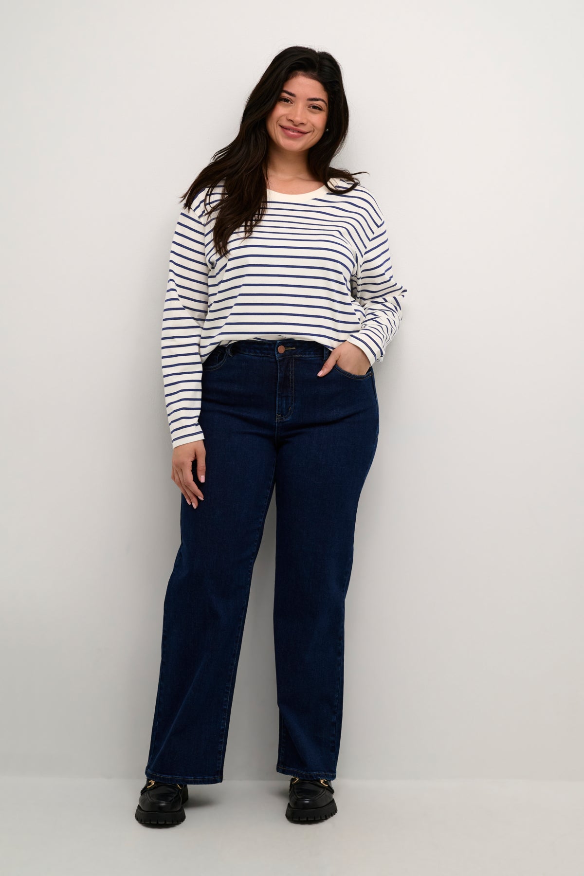 KCwinni LS T-Shirt Stripe - Blue