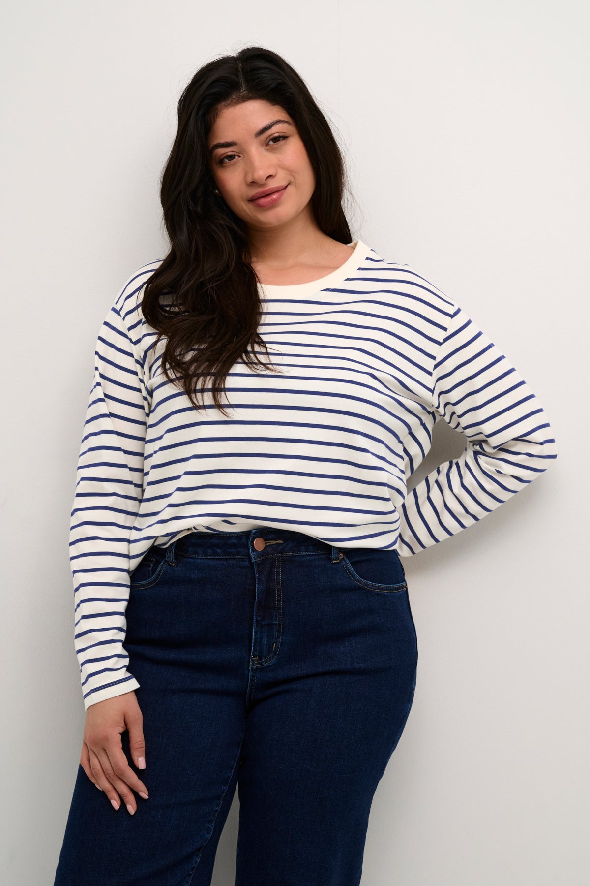 KCwinni LS T-Shirt Stripe - Blue