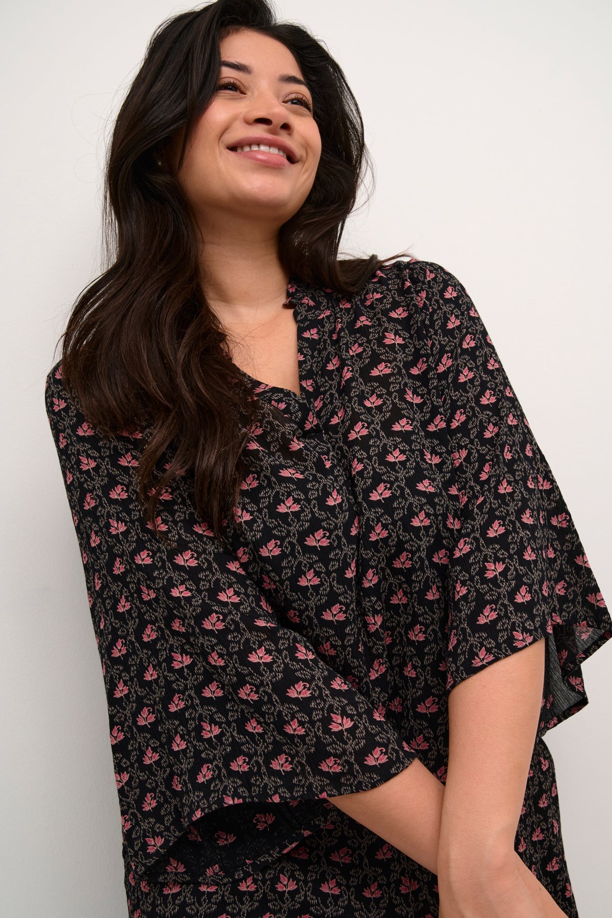 KCamy Frill Tunic Printed - Rosa