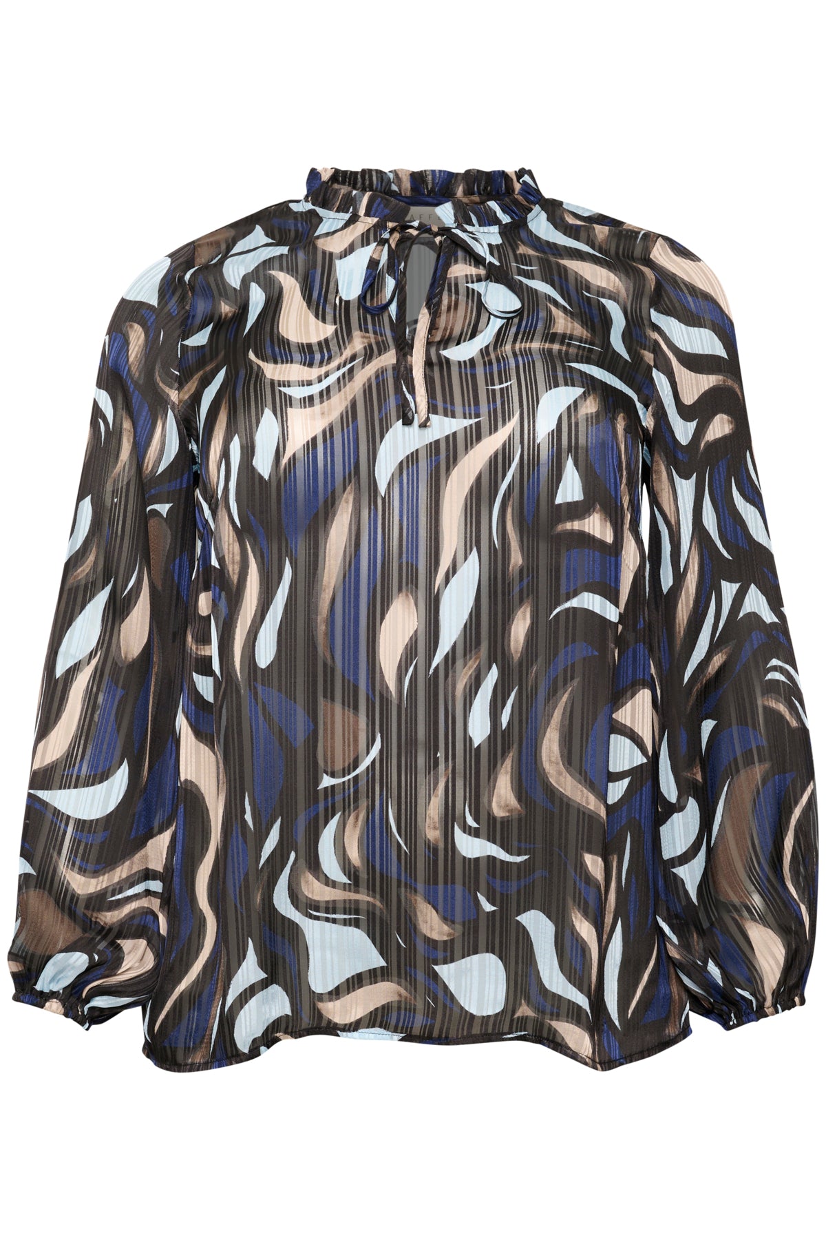 KCmarga Blouse - Blue/Black