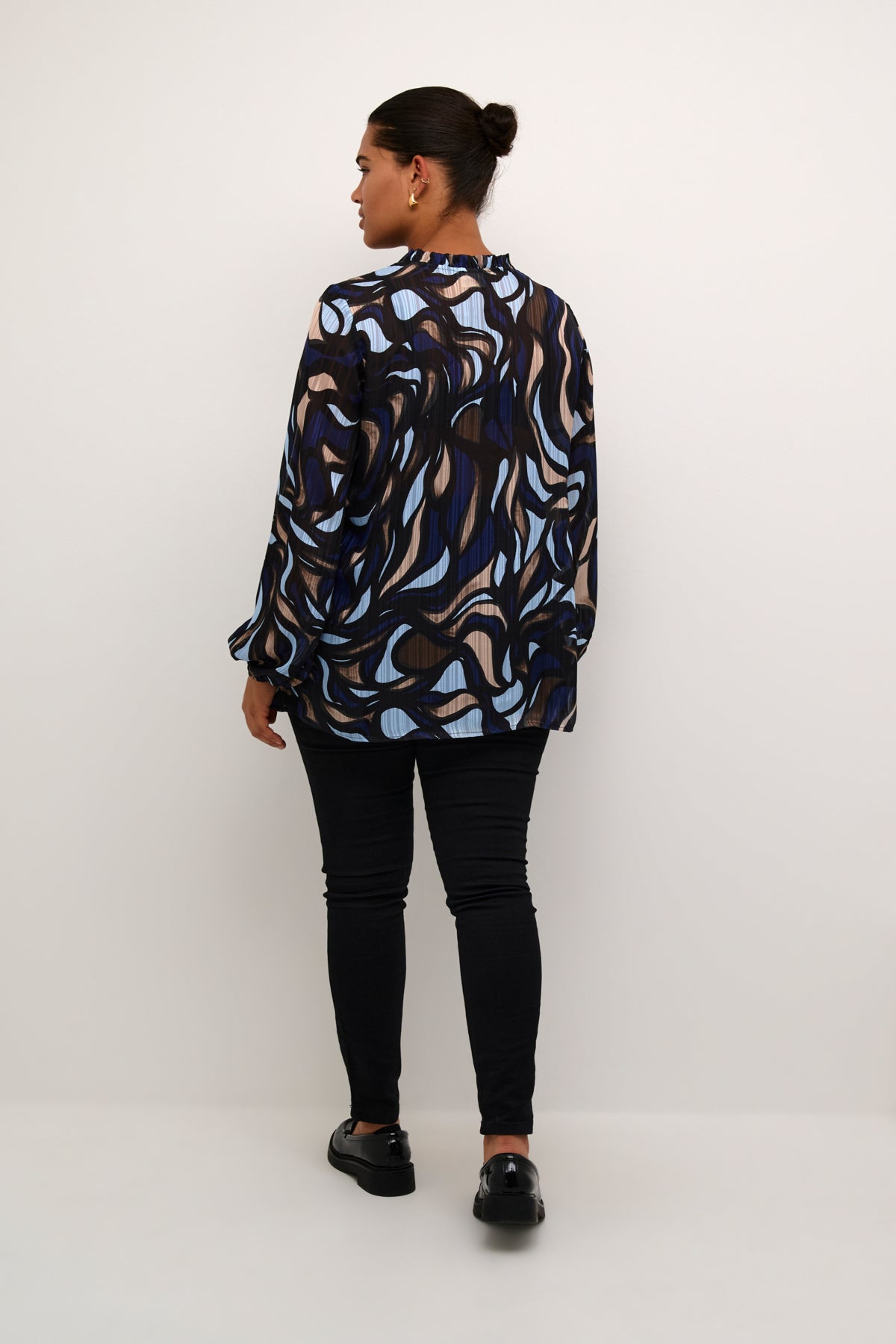 KCmarga Blouse - Blue/Black
