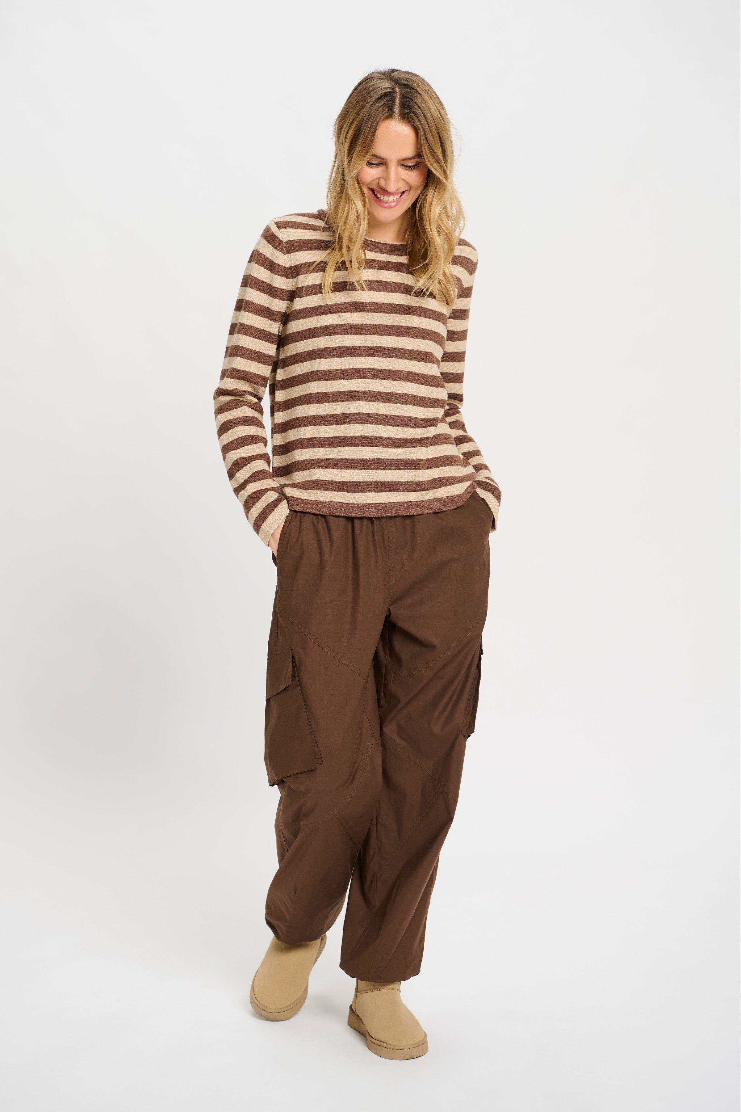 Allie LS Pullover - Choco Mix