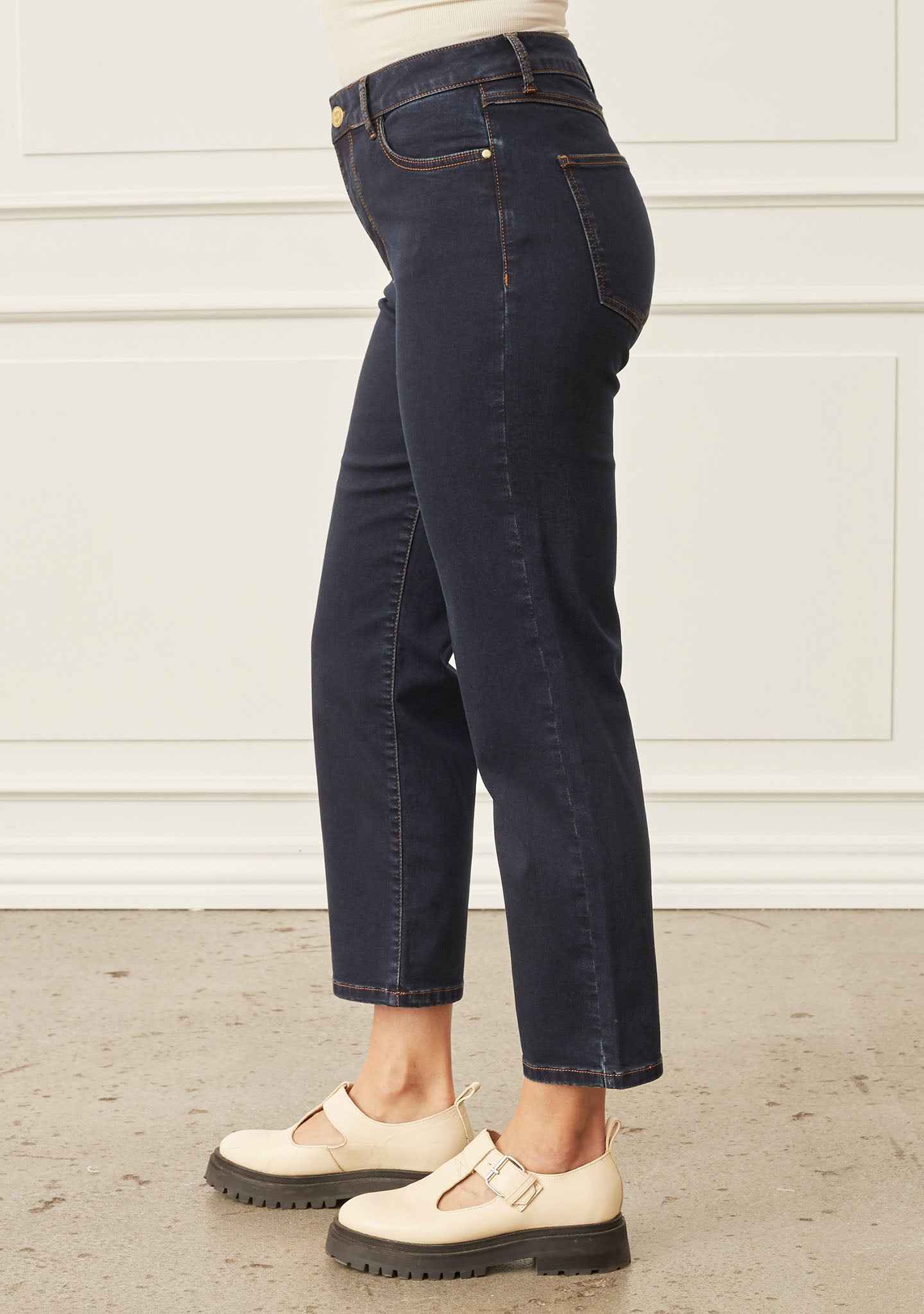 Lido Straight Jeans - Unwashed Denim Blue