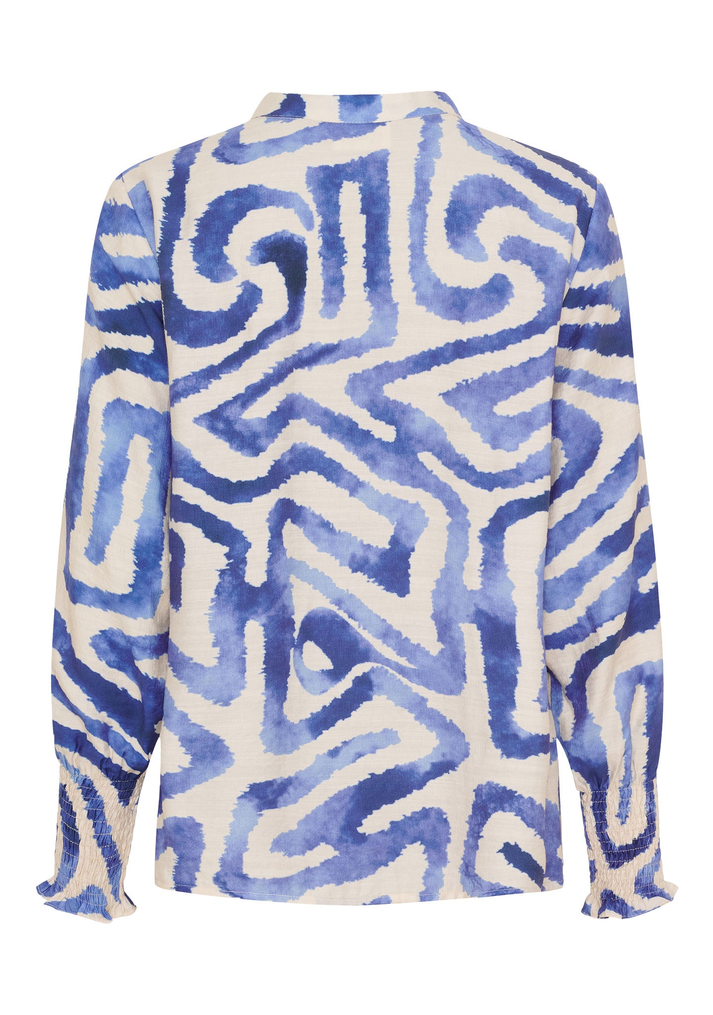 Ane Printed Blouse - Blue