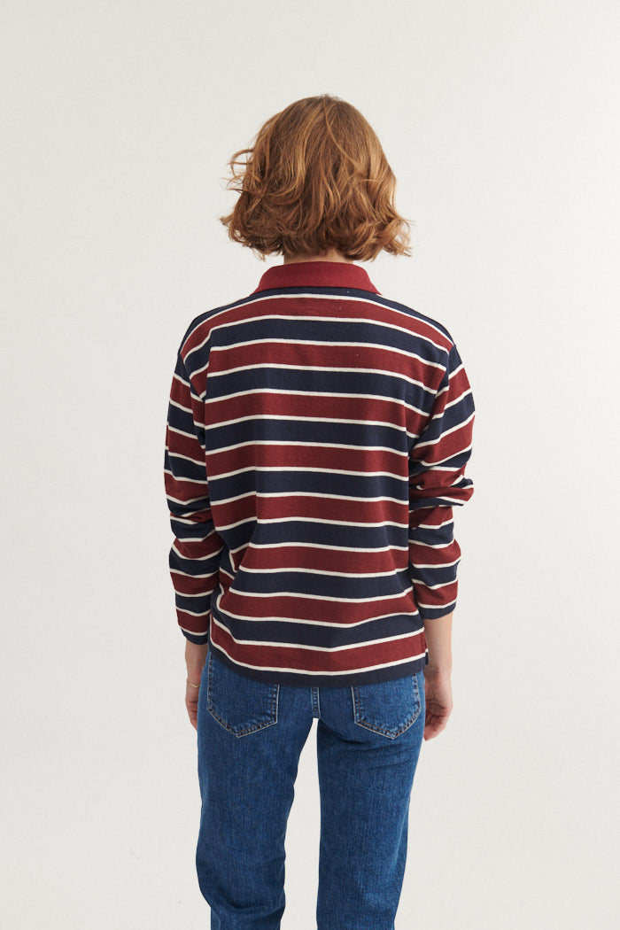 Anneli Polo LS Tee - Bordeaux Truffle