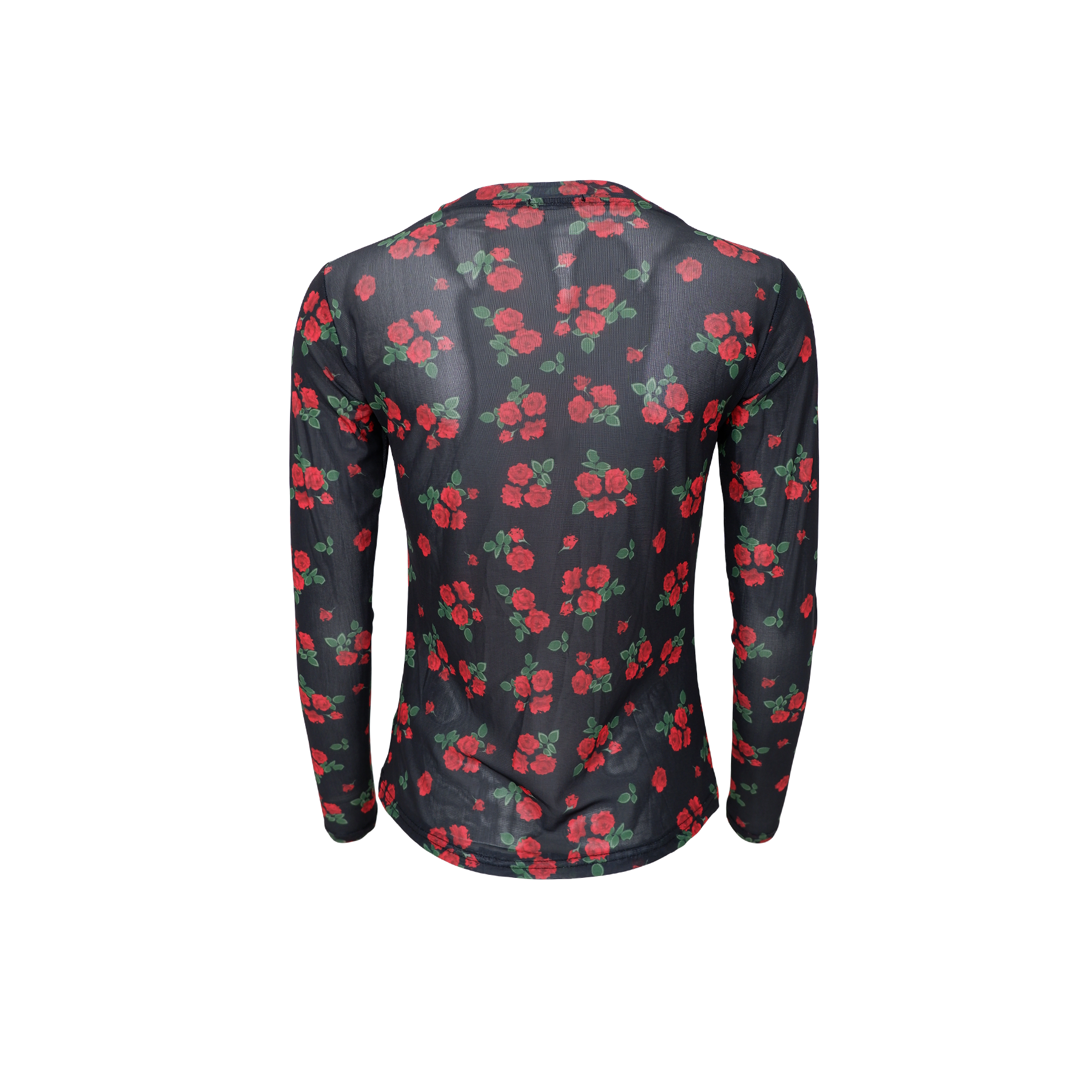 BCannie Mesh Blouse - Red Flower
