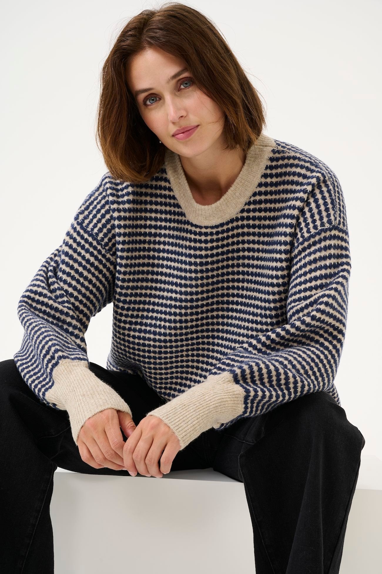KAellery Knit Pullover - Feather Blue