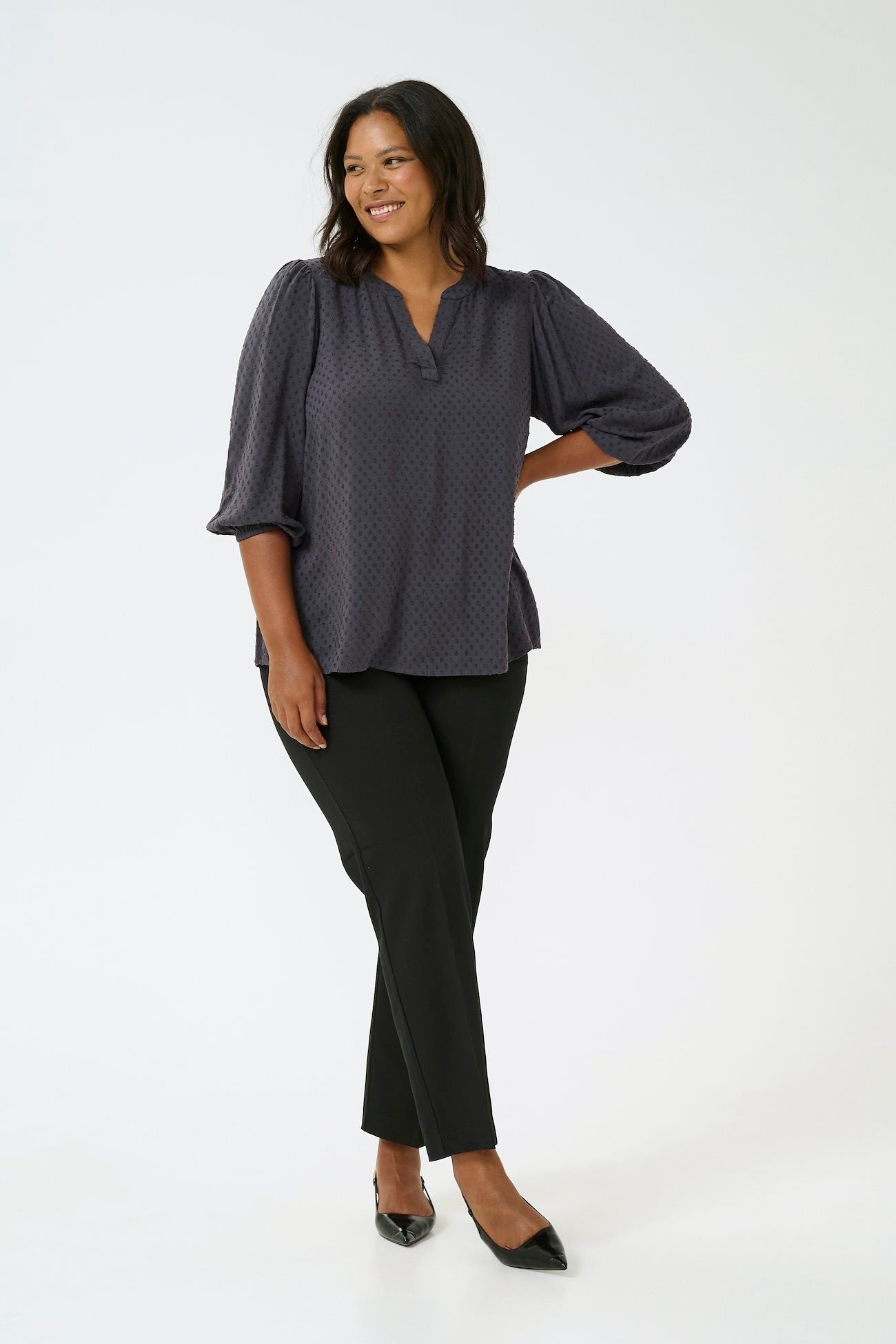 KCanya Blouse - Black Oyster