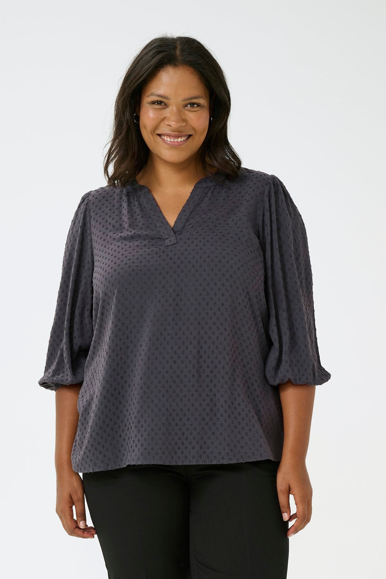 KCanya Blouse - Black Oyster