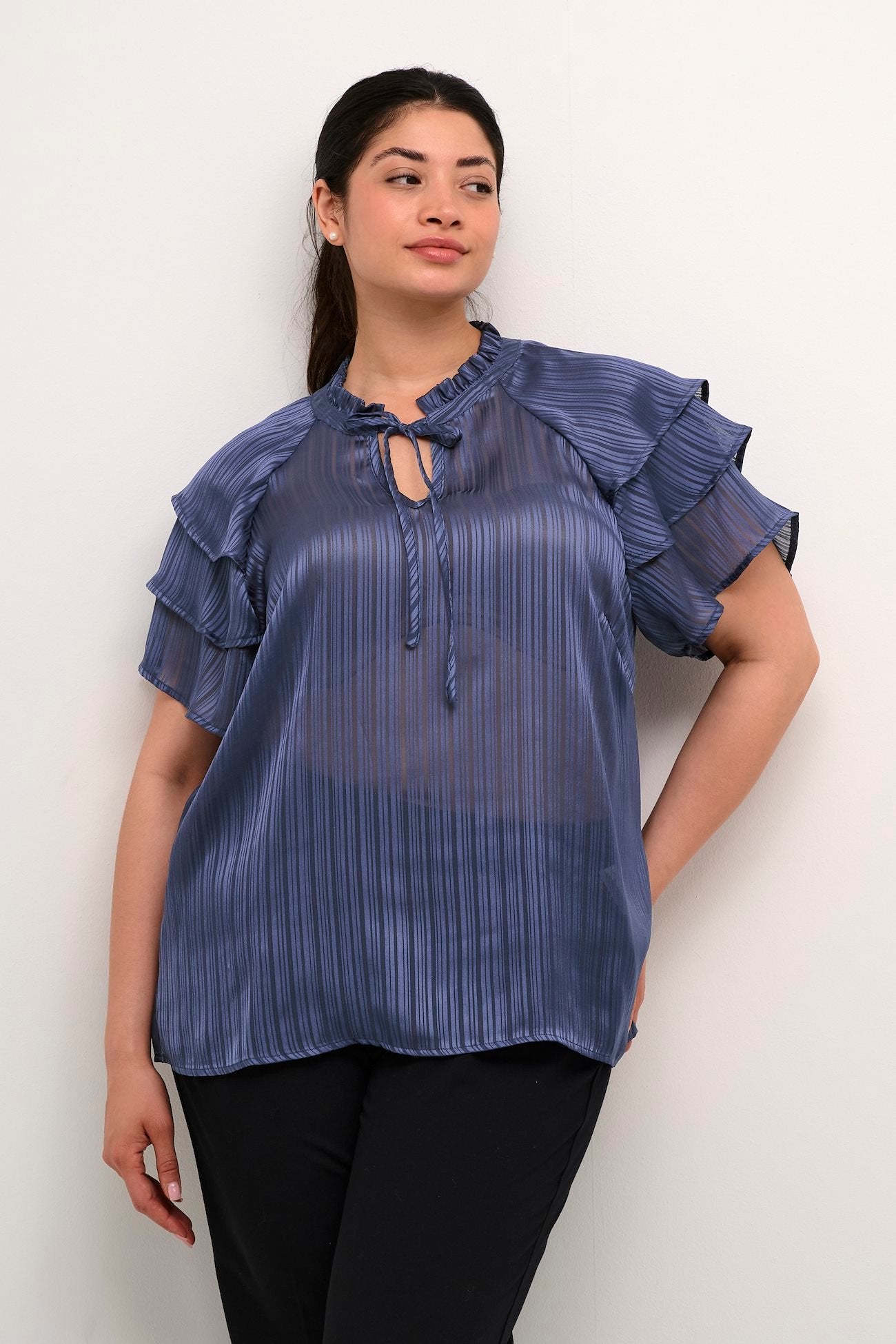 KCjola Blouse - Blue Indigo