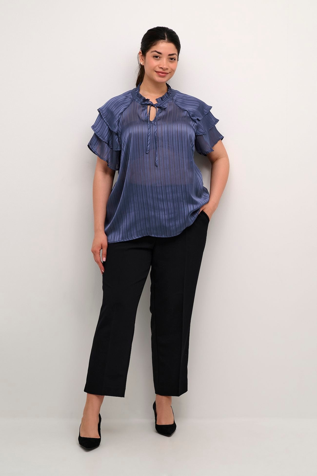 KCjola Blouse - Blue Indigo