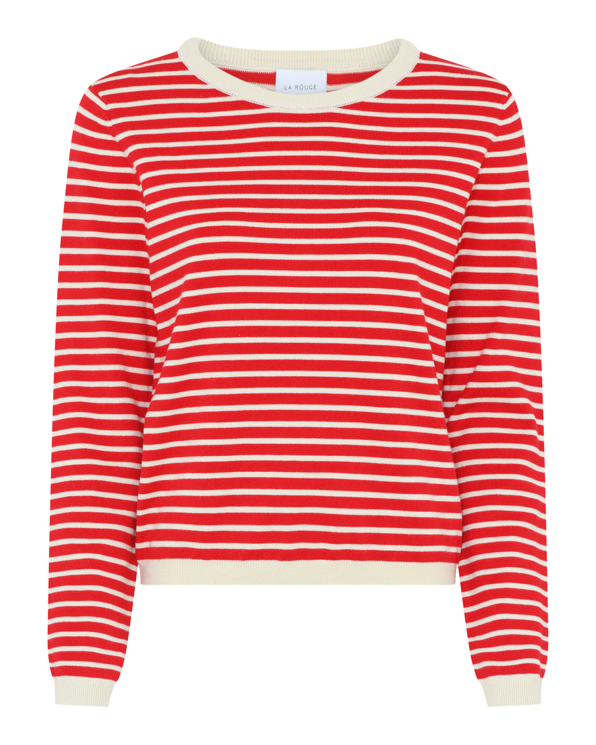 Sailor Knit L/S - Off White/Red Stripe