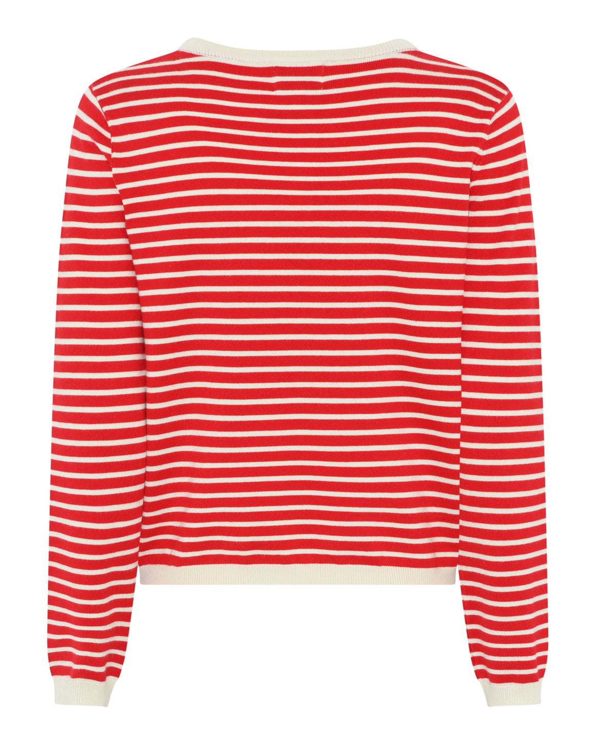 Sailor Knit L/S - Off White/Red Stripe
