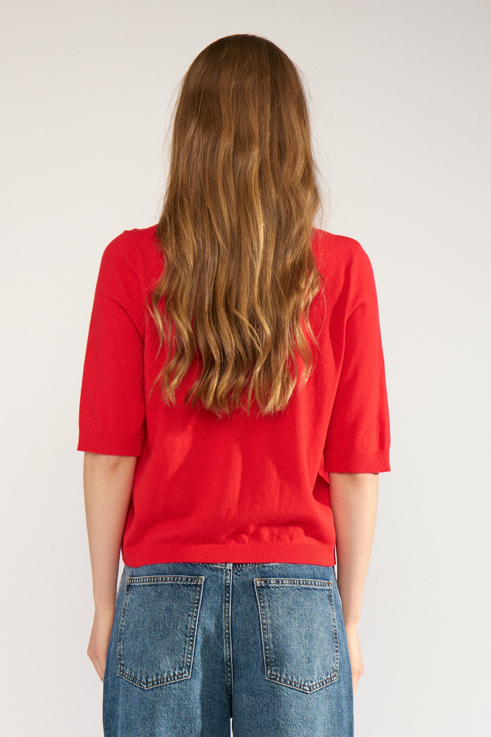 NUcally ss Pullover - Goji Berry