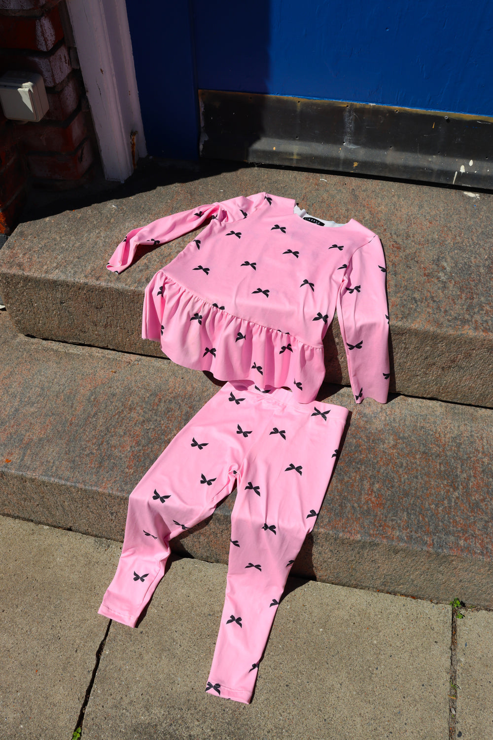 Alma Leggings - Pink Bow