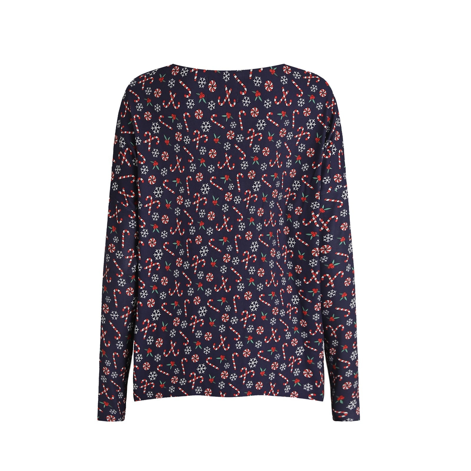 Alma LS T-shirt Candycane - Navy