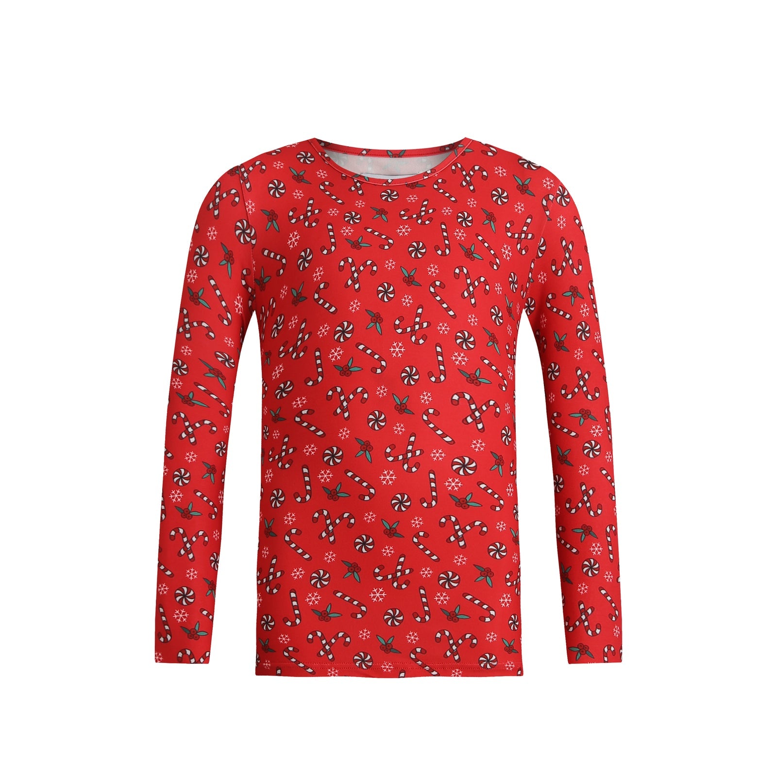 Alma LS T-shirt Candycane - Red