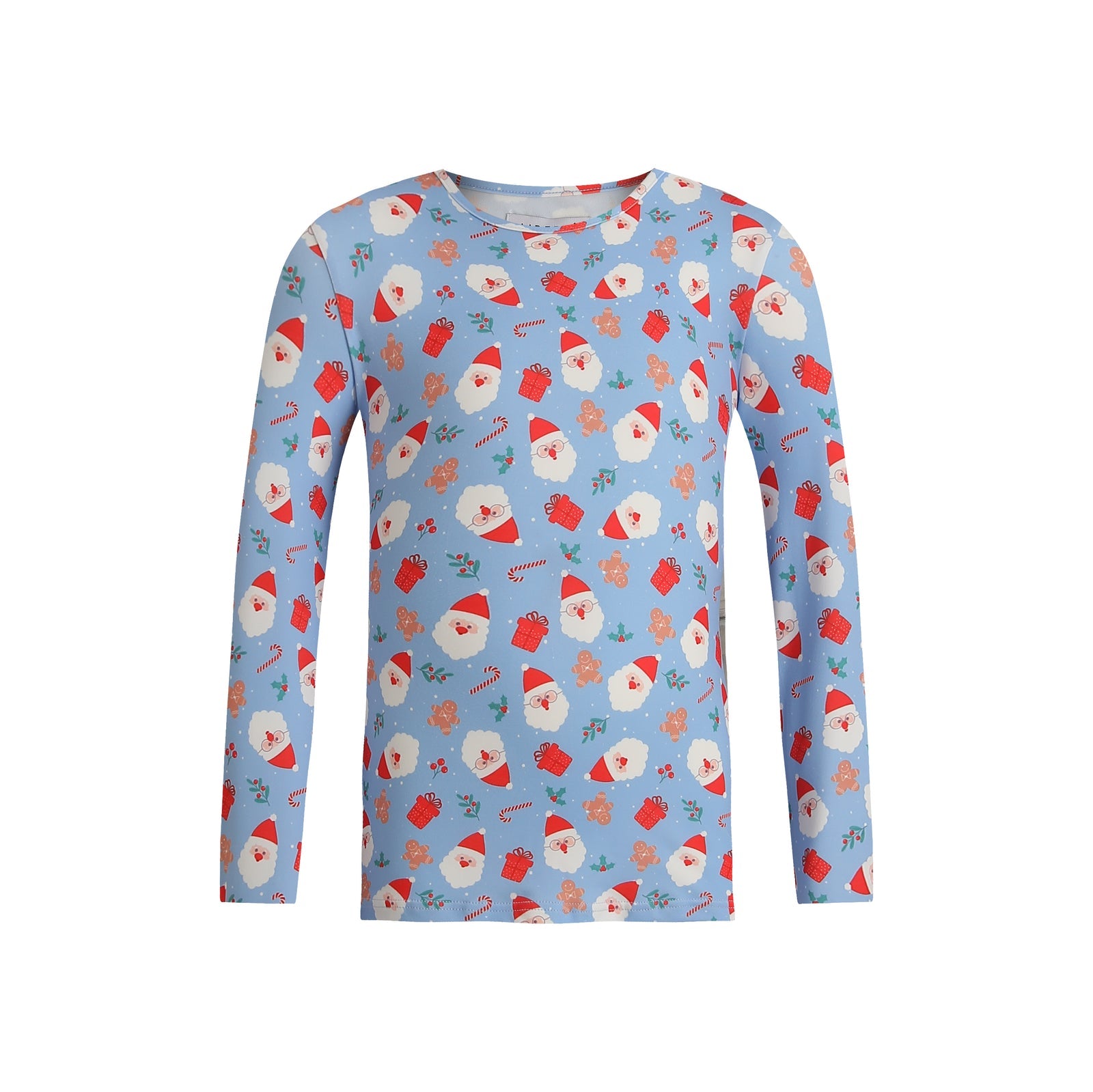 Alma LS T-shirt Santa - Skyblue