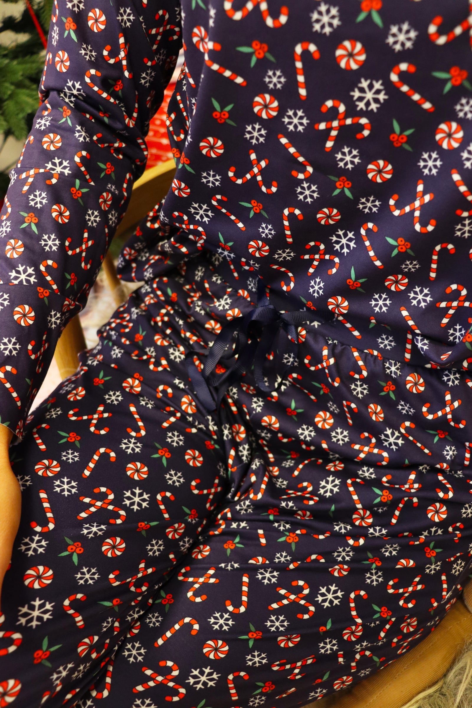 Alma Pants Candycane - Navy
