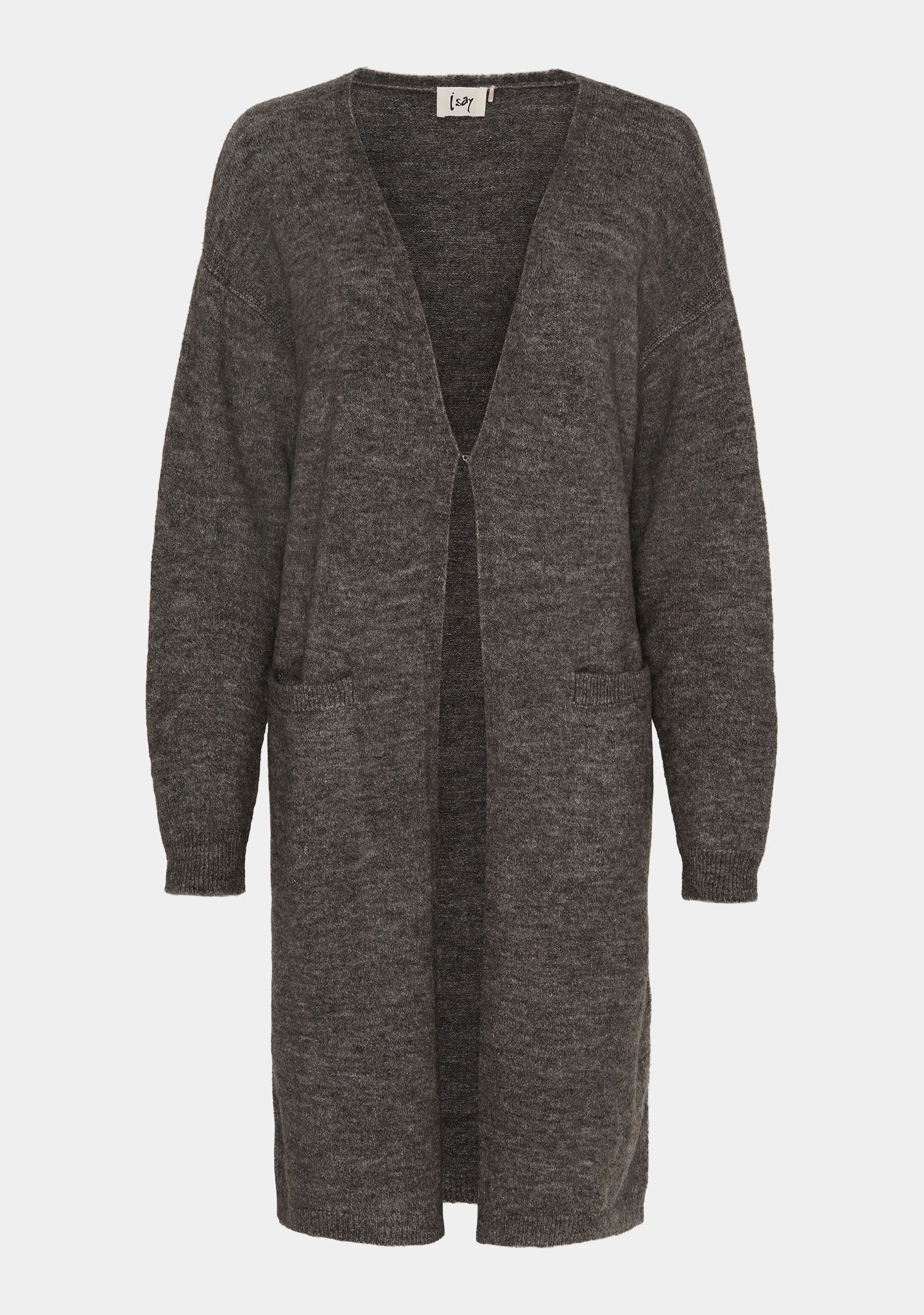 Anna Long Cardigan - Mole Melange