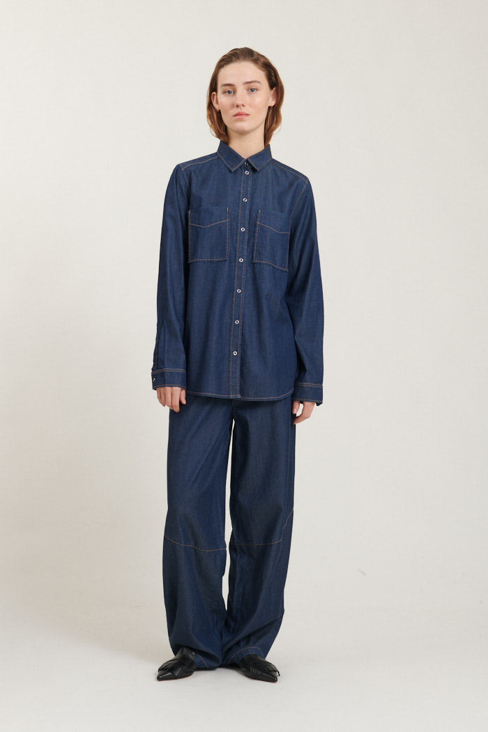 Bine Pant - Mid Blue Denim
