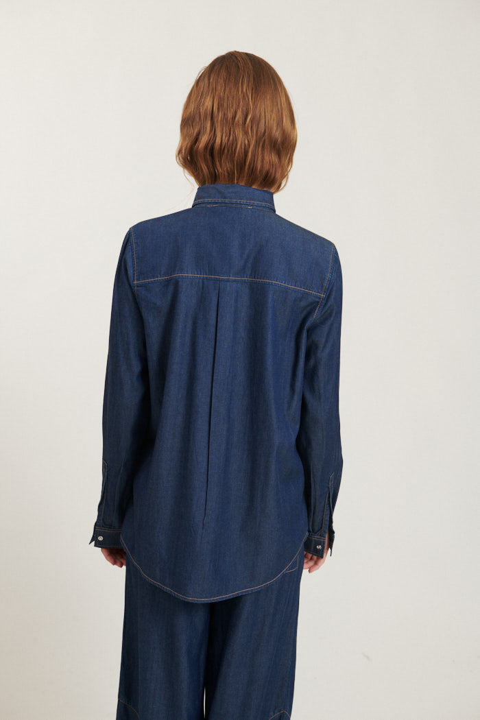 Bine Shirt - Mid Blue Denim