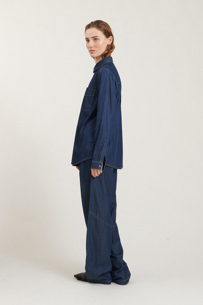 Bine Shirt - Mid Blue Denim