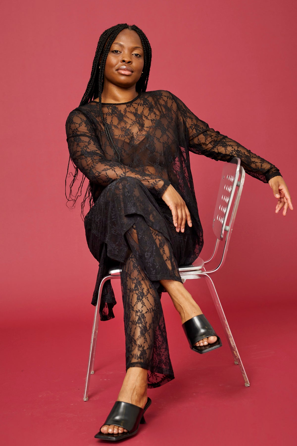 Any-Rose Dress - Black