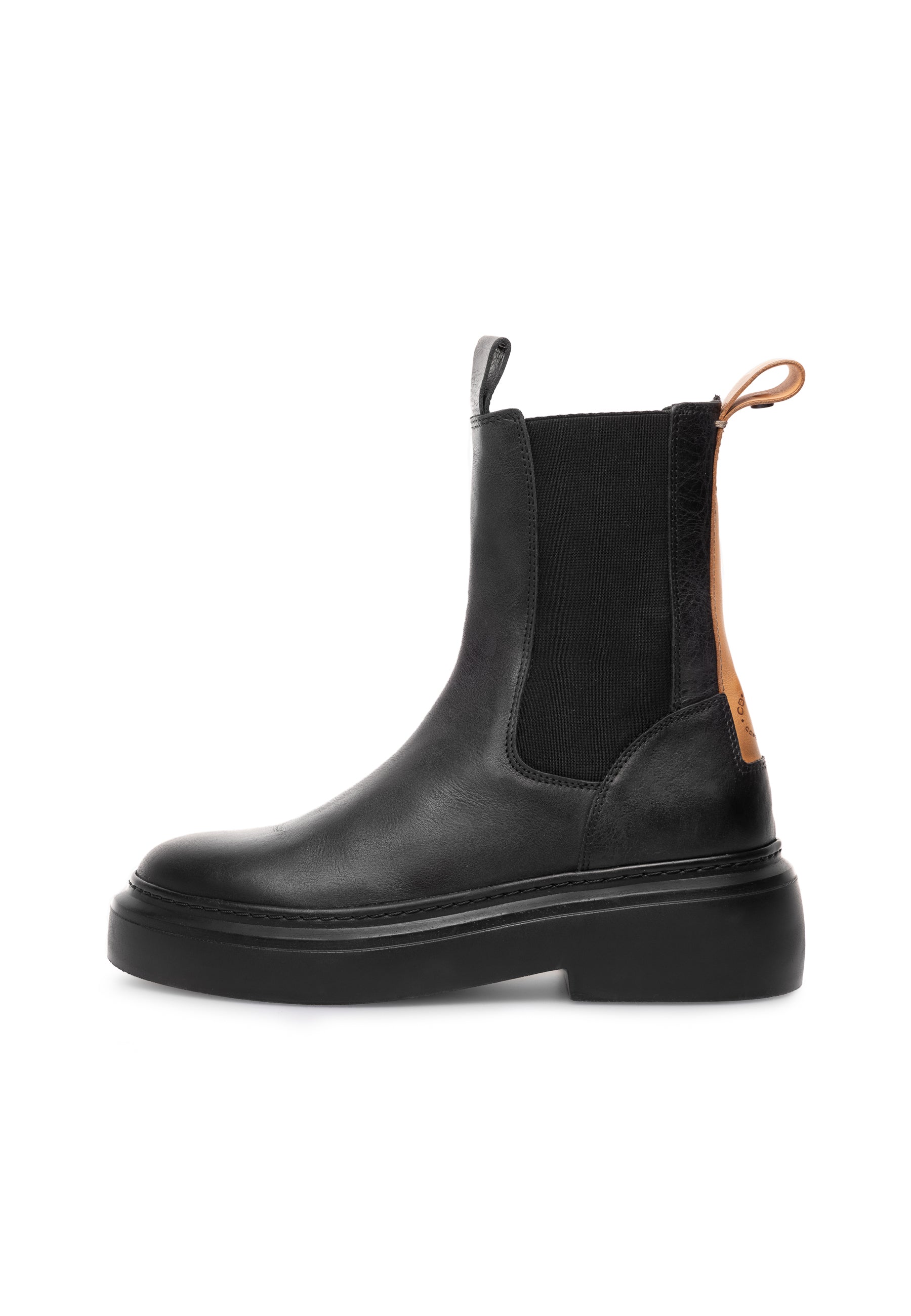 Caskamma Chelsea Boot Croco - Black