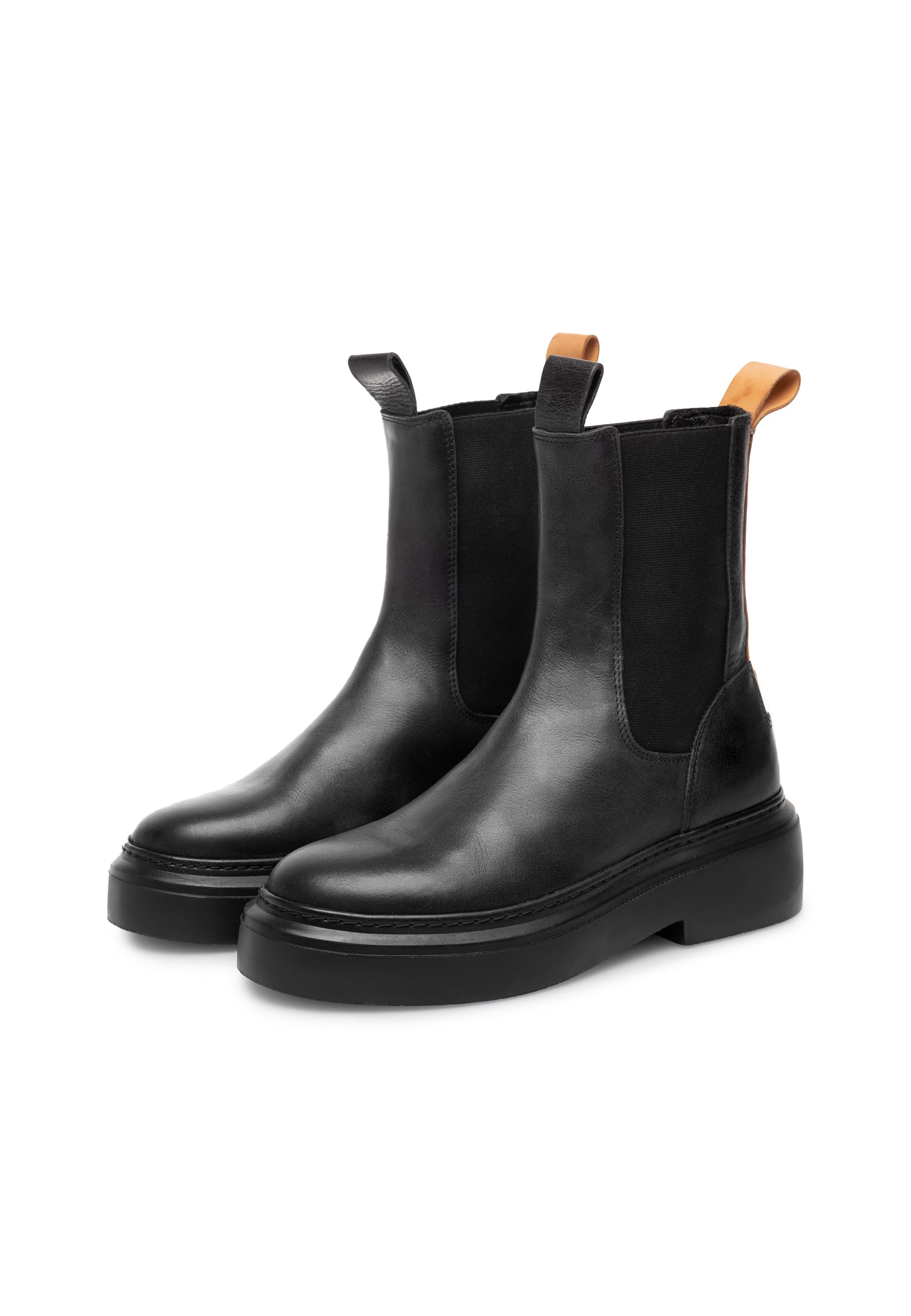 Caskamma Chelsea Boot Croco - Black