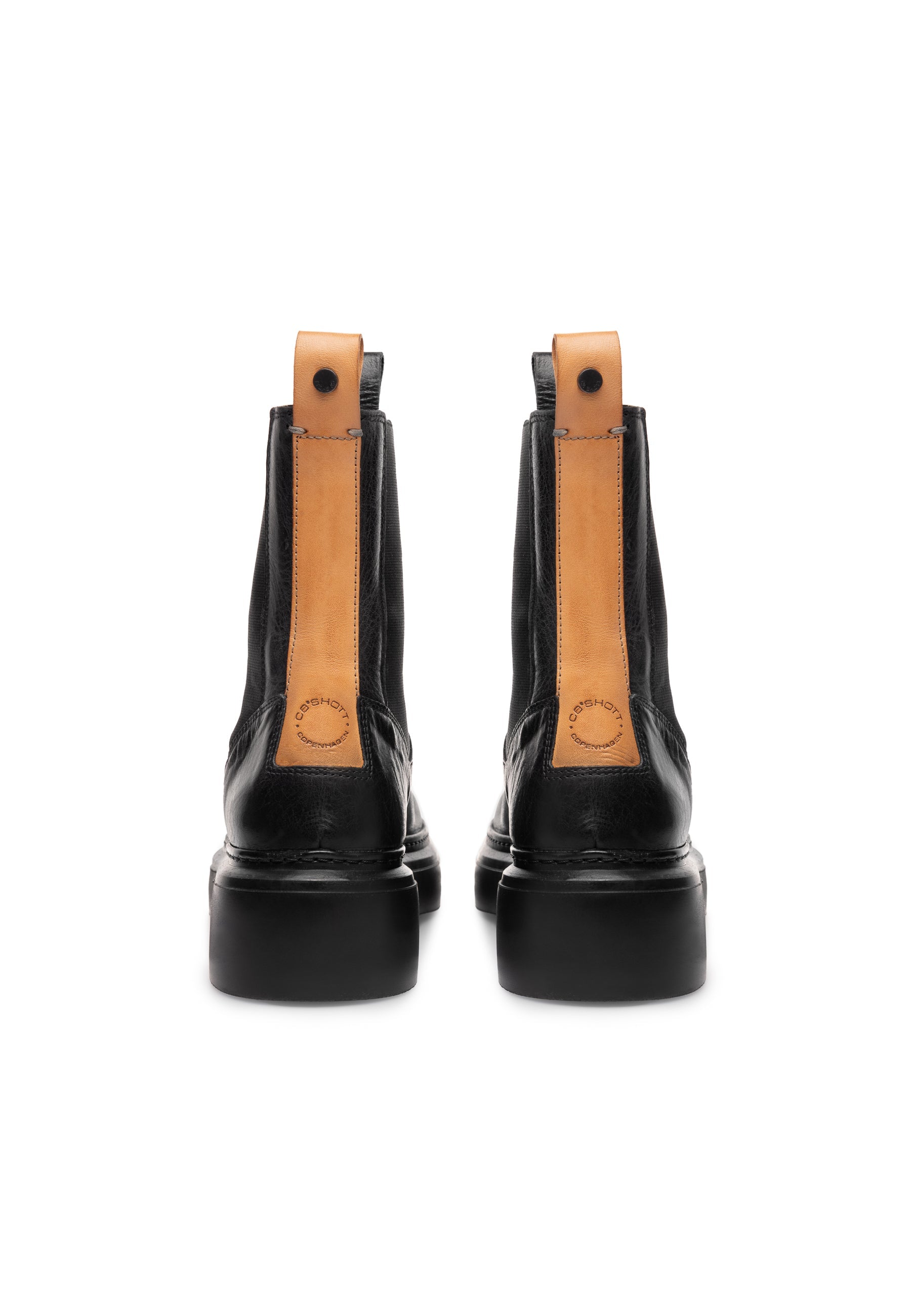 Caskamma Chelsea Boot Croco - Black