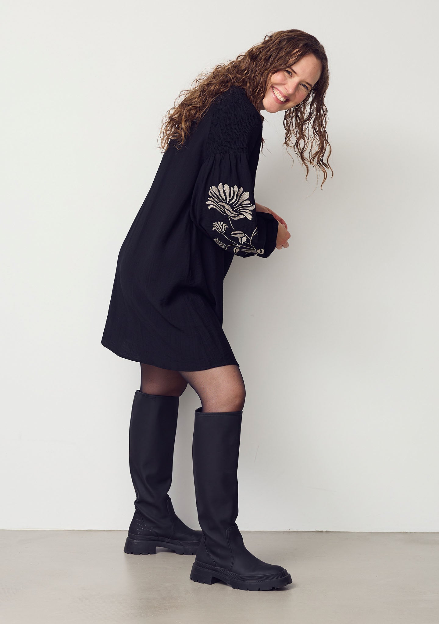 Elly Tunic Dress - Black