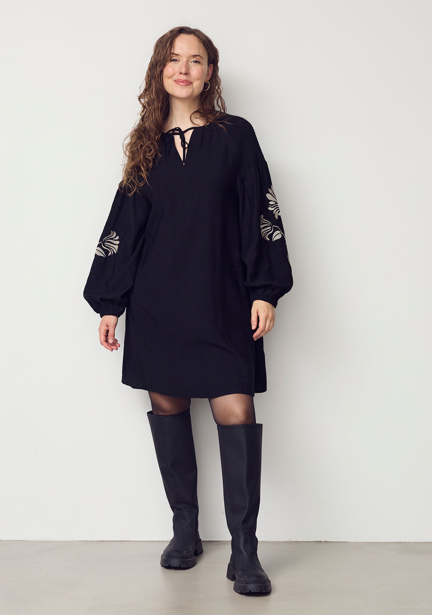 Elly Tunic Dress - Black