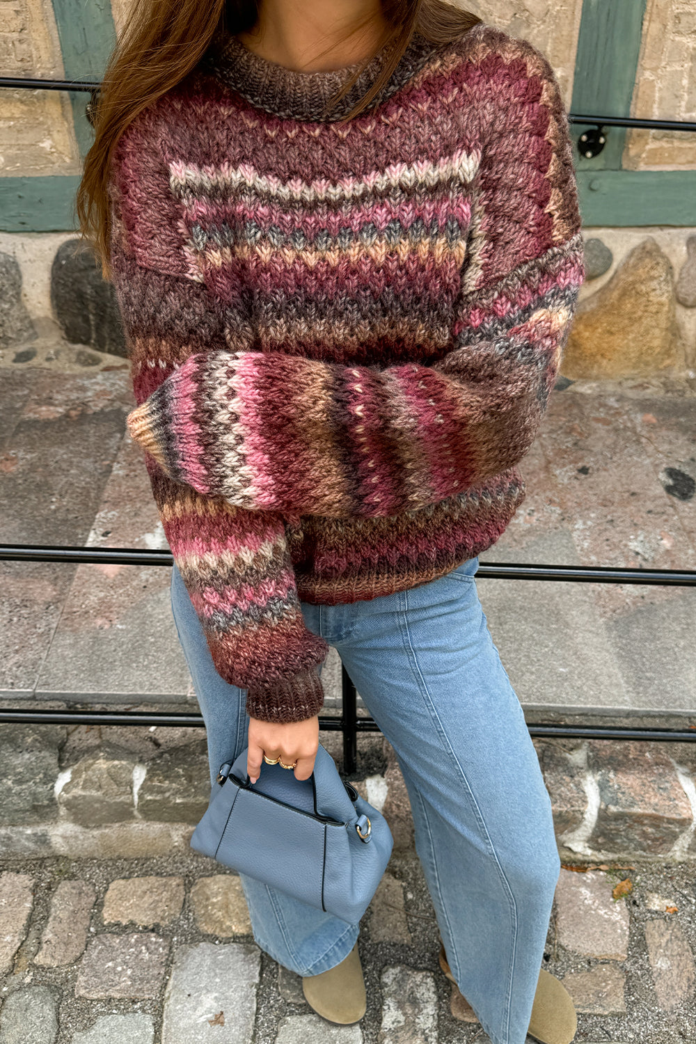Gio Knit Sweater - Rust Mix