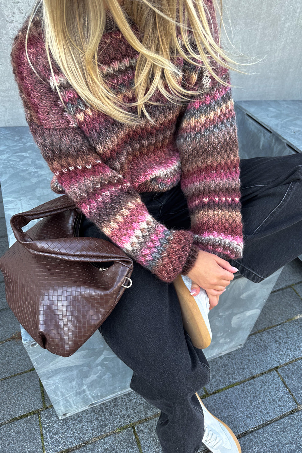 Gio Knit Sweater - Rust Mix