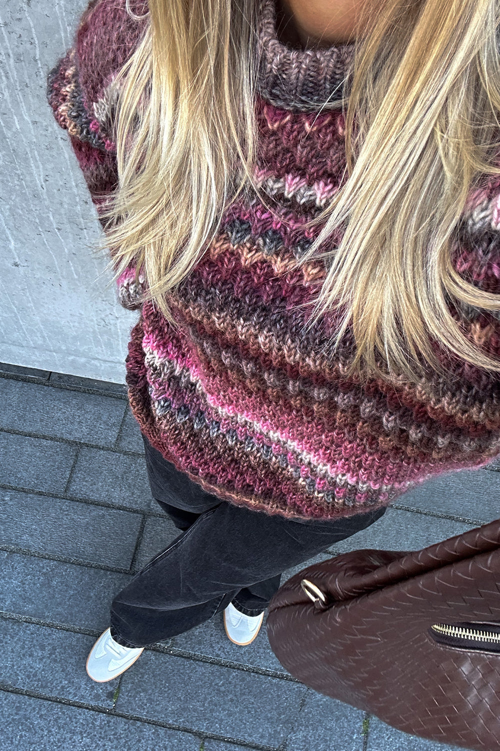 Gio Knit Sweater - Rust Mix