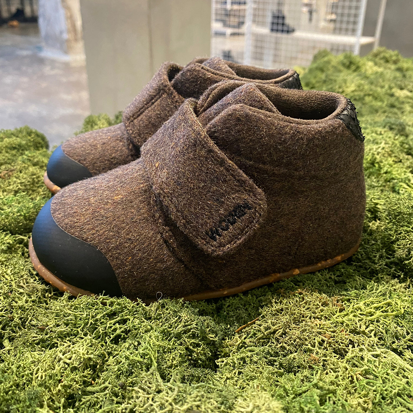 Hjemmesko Kim Felt - Brown Melange