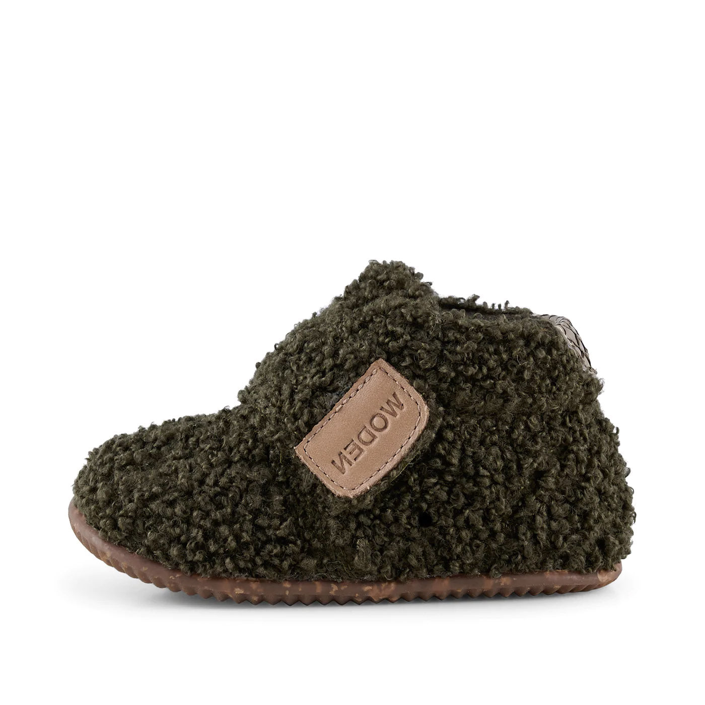 Hjemmesko Kim Teddy - Dark Olive