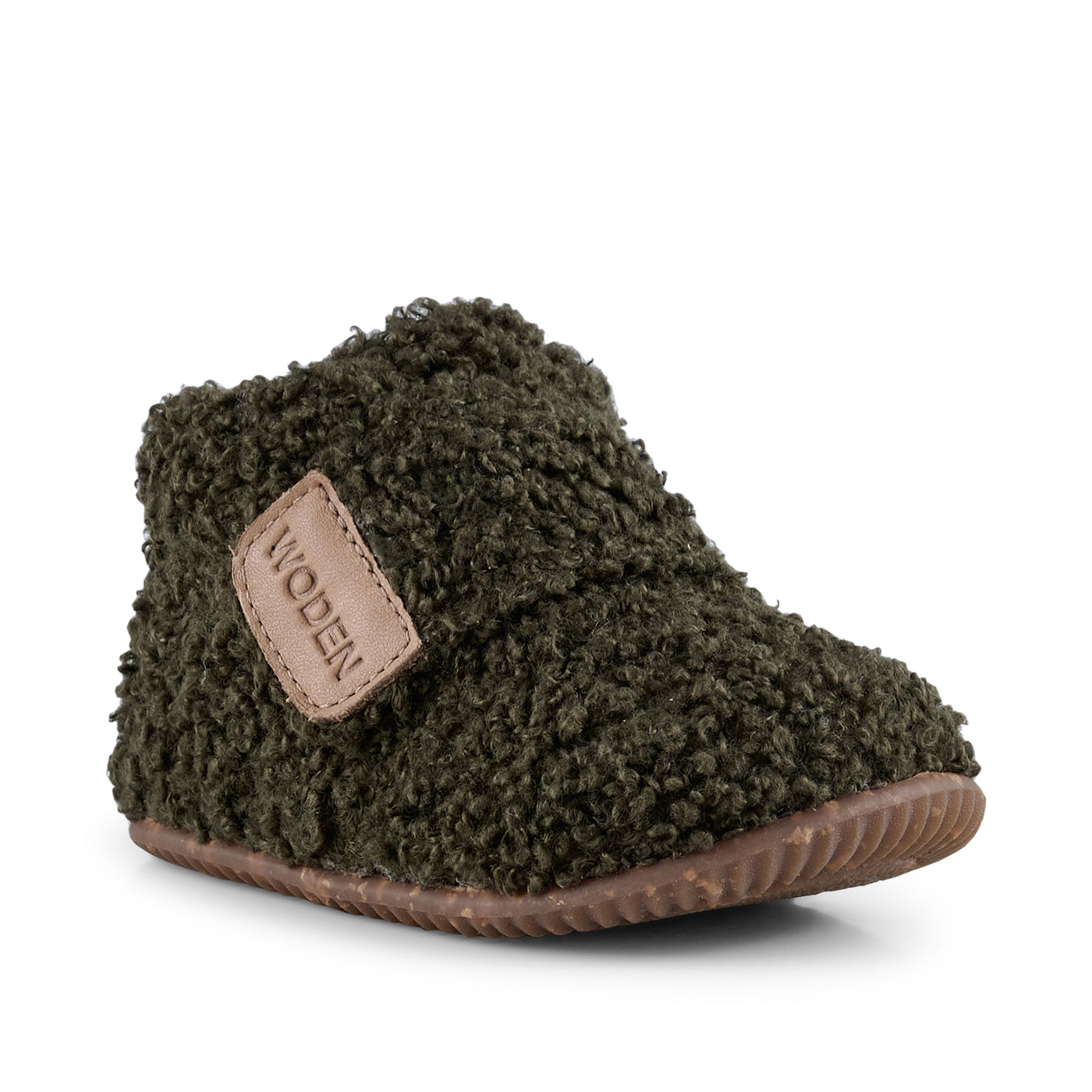 Hjemmesko Kim Teddy - Dark Olive