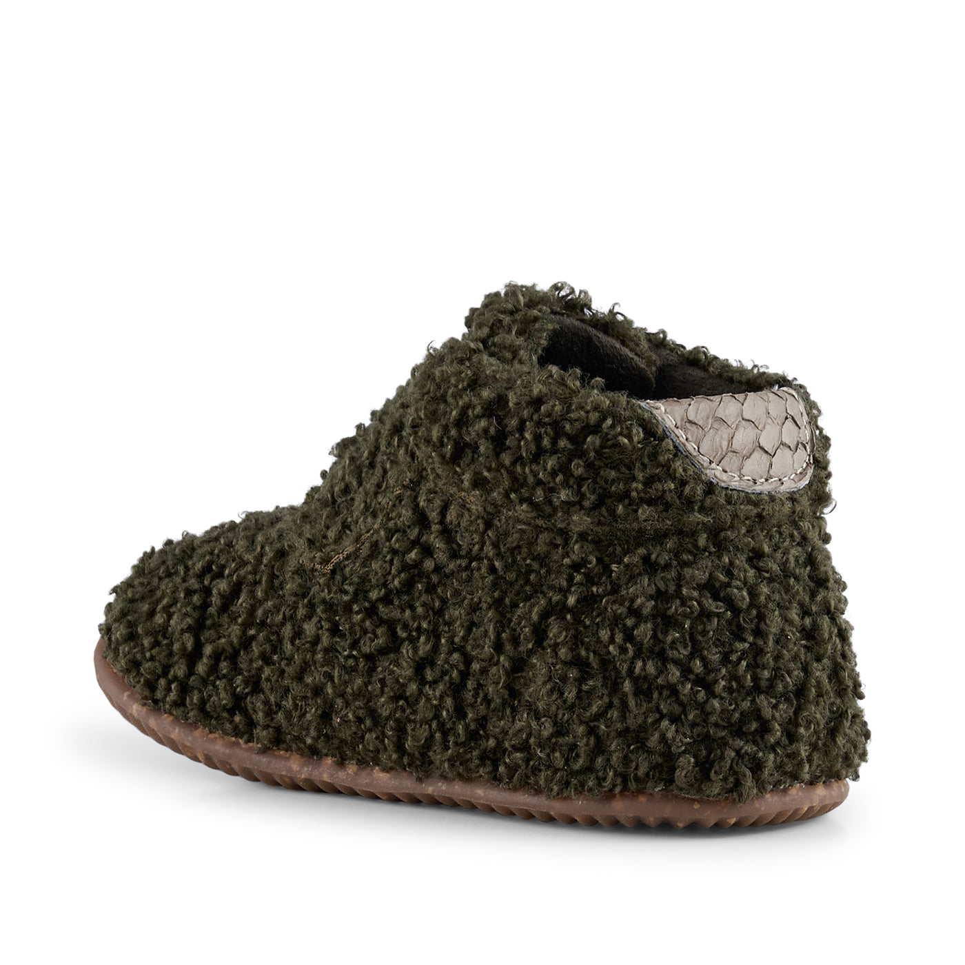 Hjemmesko Kim Teddy - Dark Olive