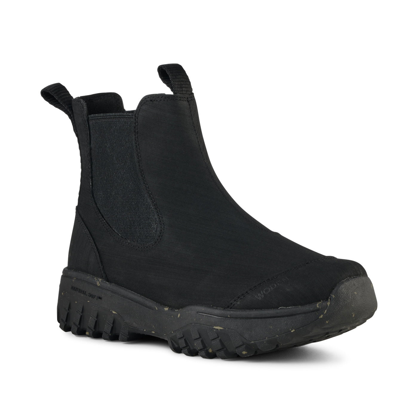 Magda Track Rubber Boot - Black