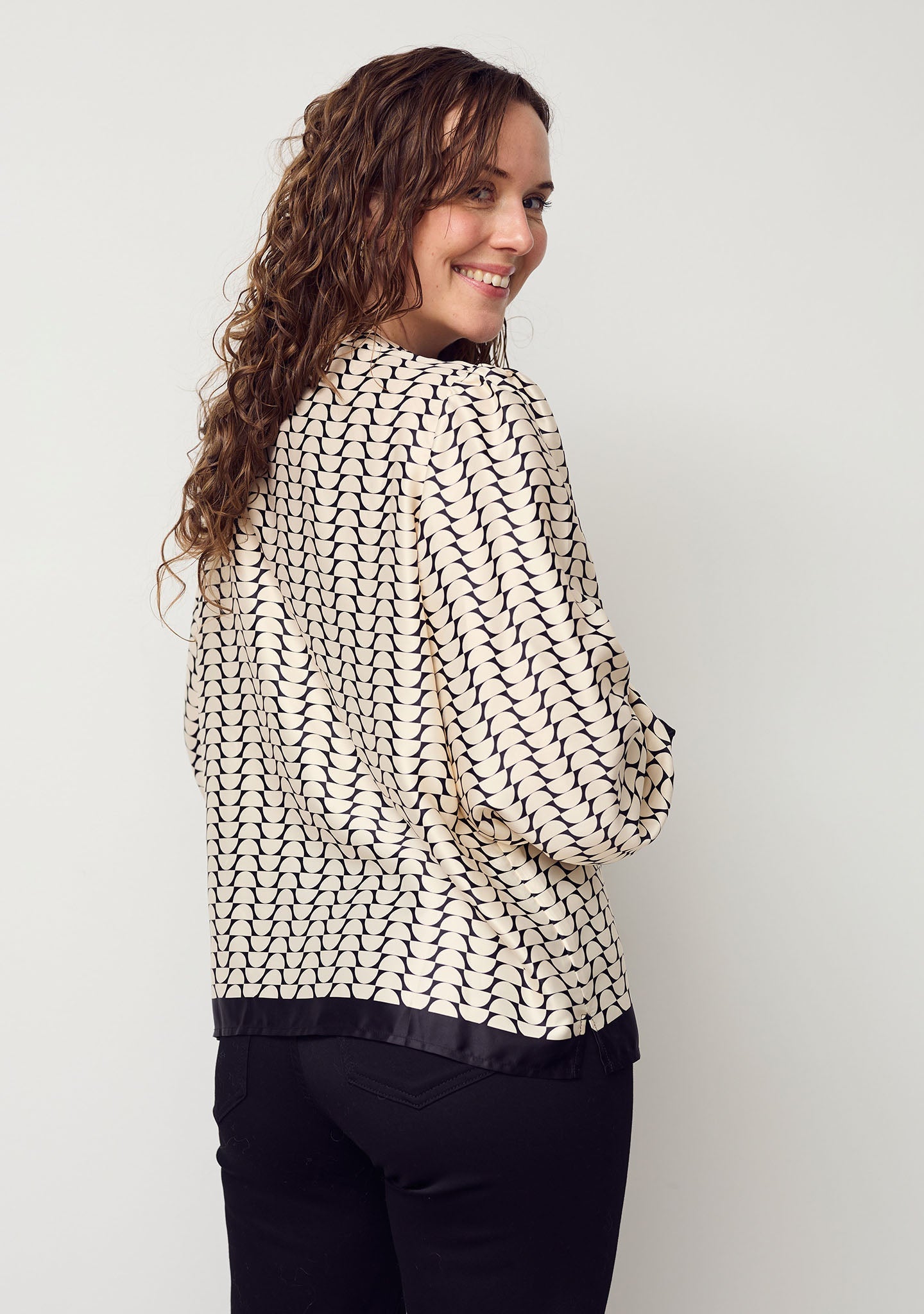 Melba Flounce Blouse - Luxury