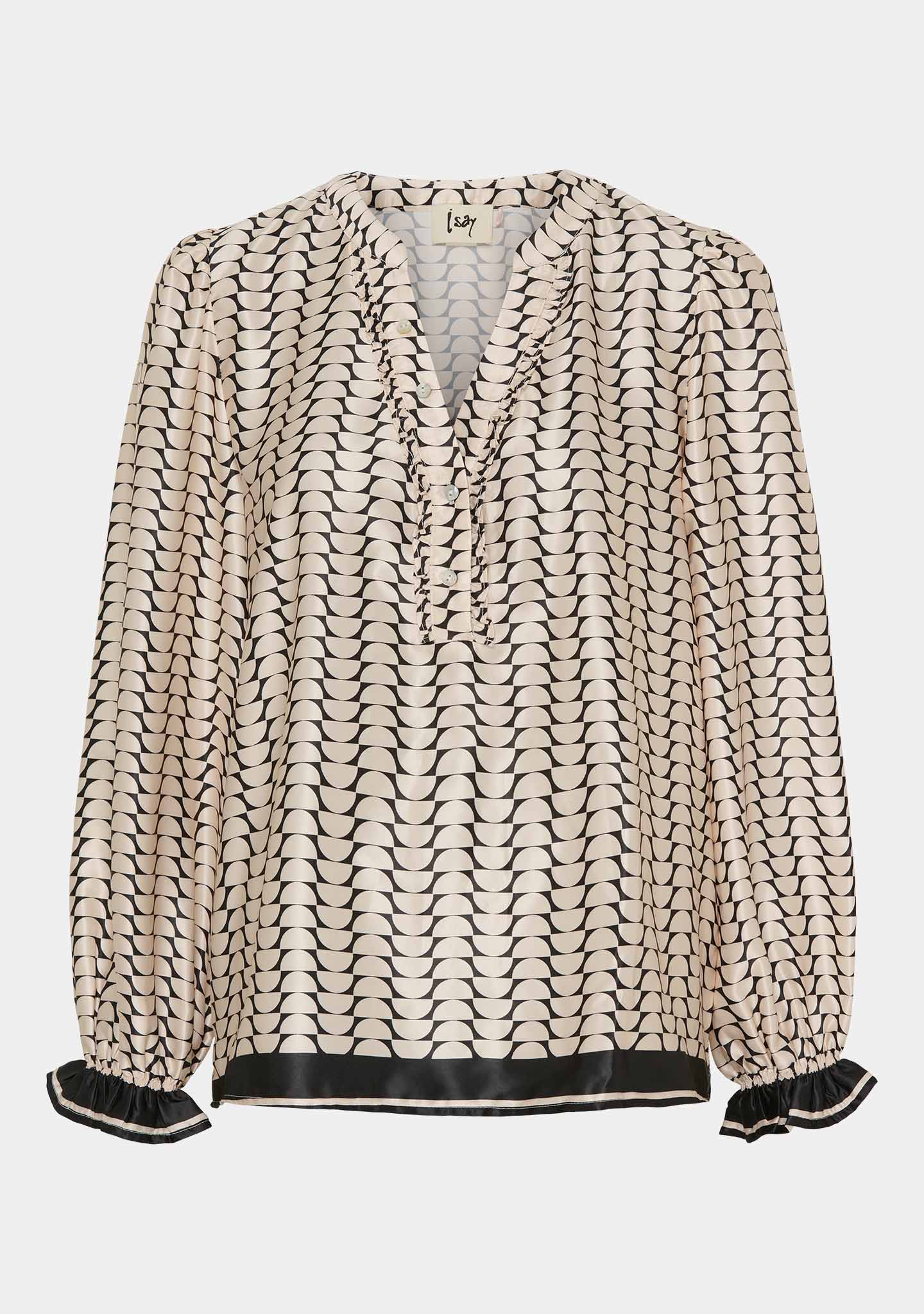 Melba Flounce Blouse - Luxury