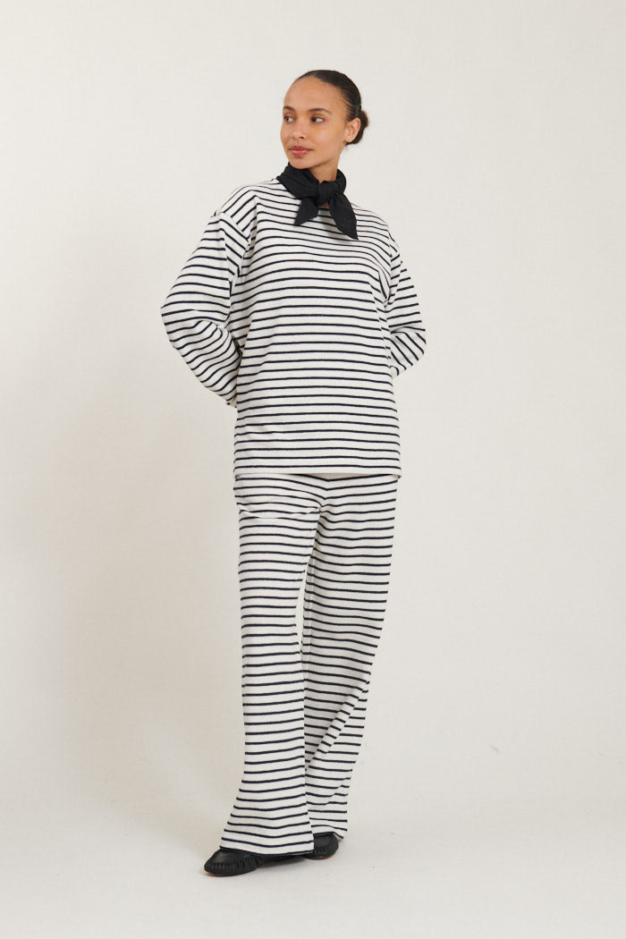 Mint Loose Pants - Whisper White