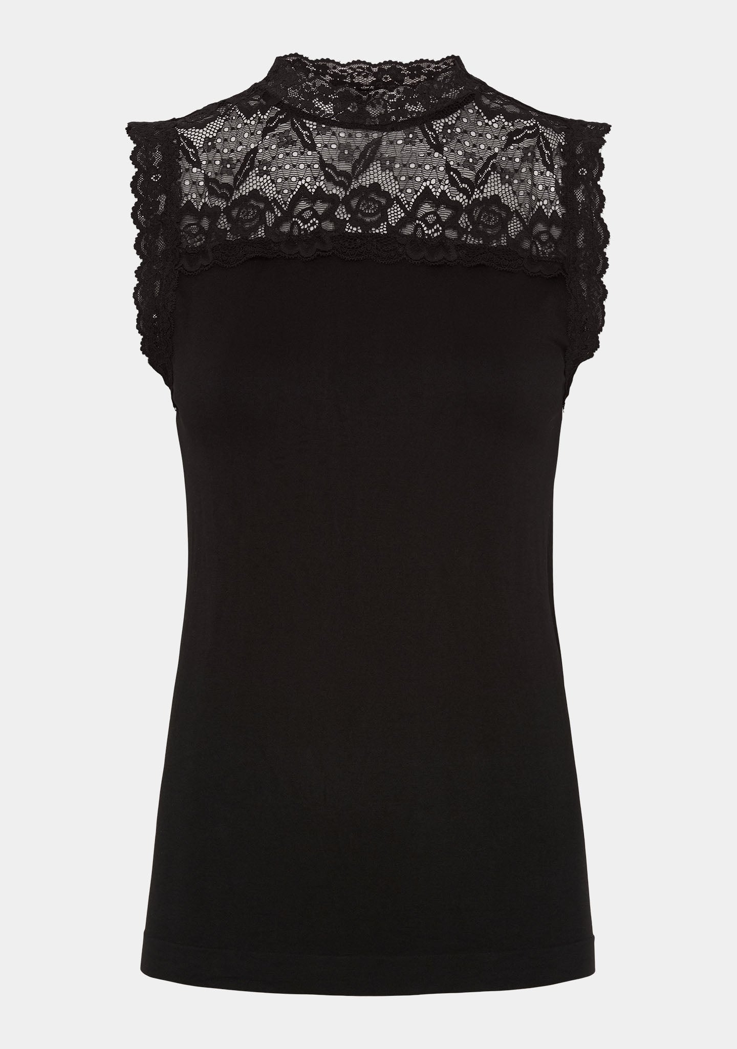 Nilla Highneck Top - Black