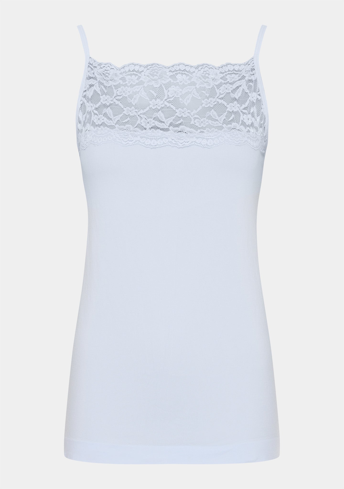 Nilla Wide Lace Top - Light Blue