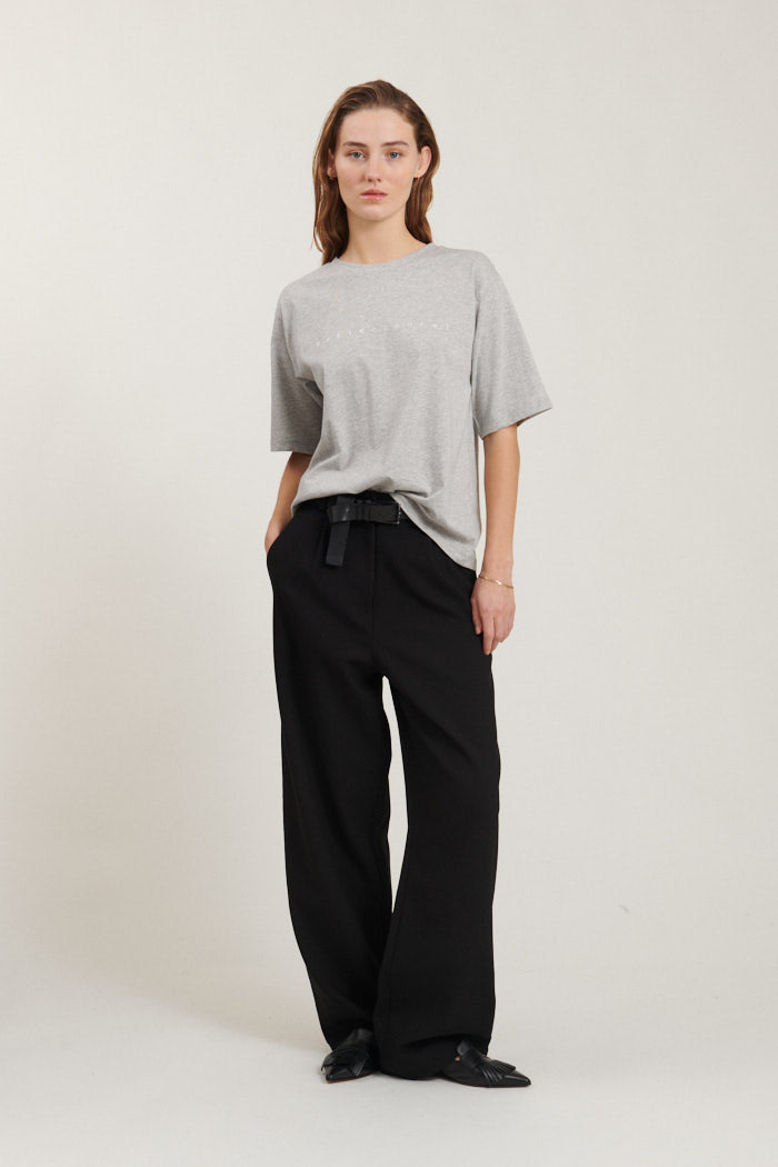 Raja Logo Tee - Light Grey Melange