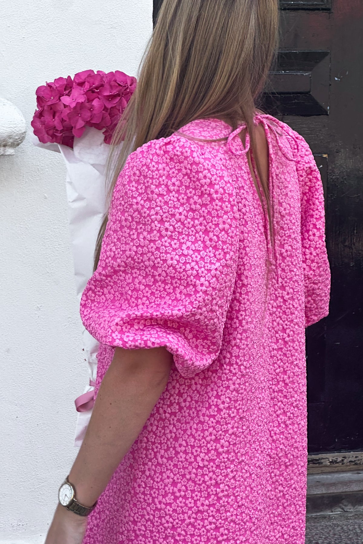 Reno Pastis Long Dress - Bright Pink